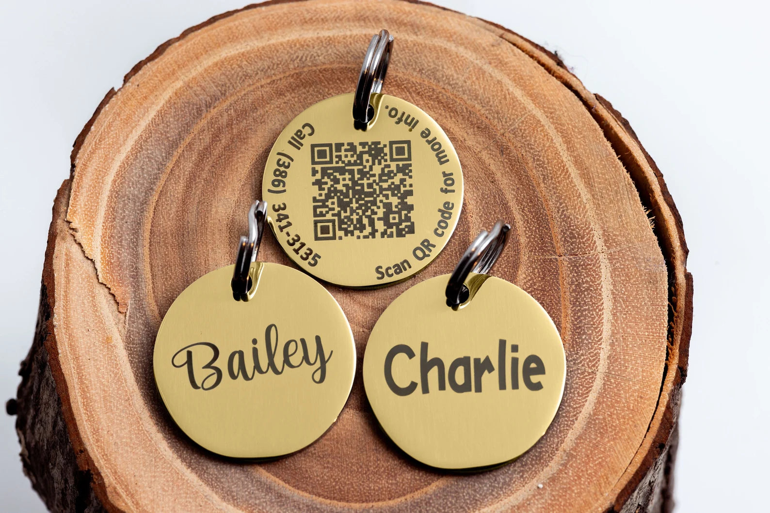 Médaille d’identification pour chat ou chien avec QR code – Sécurité et style