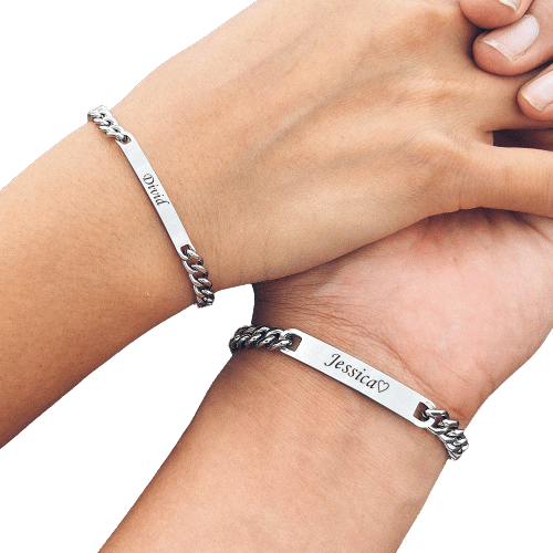 Bracelet personnalisé avec gravure laser